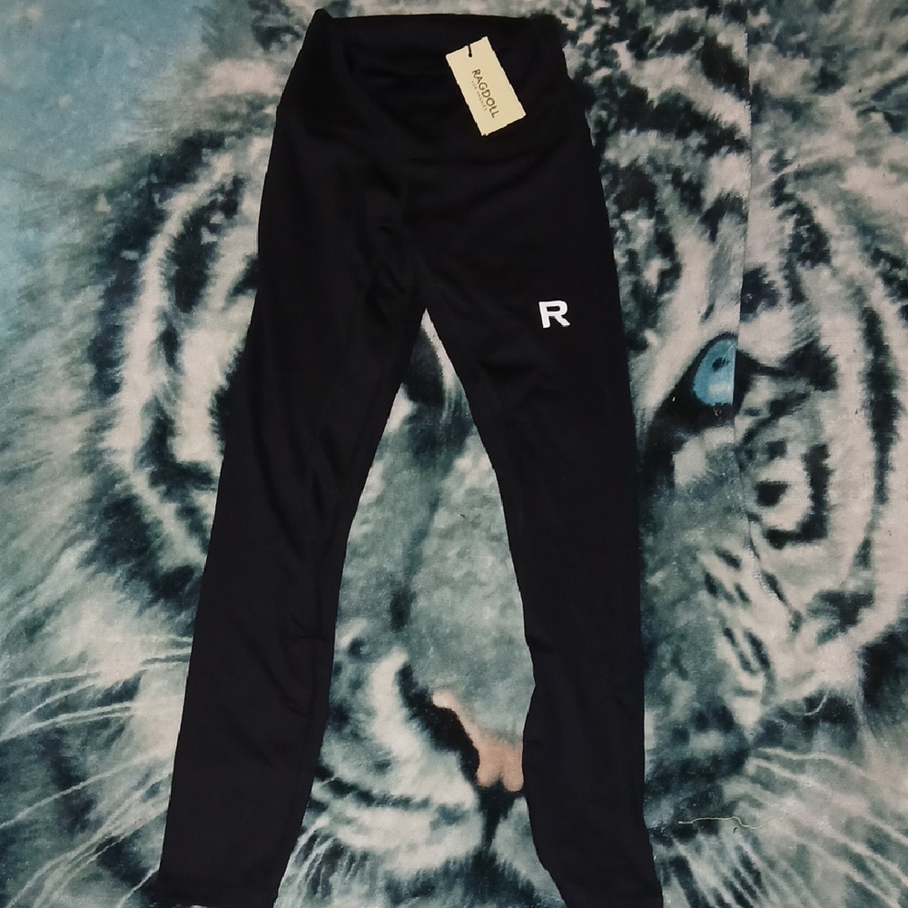 Ragdoll Black Logo Leggings